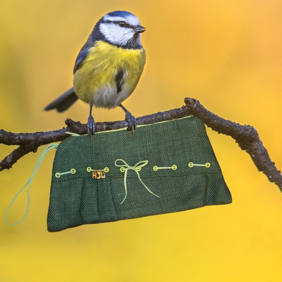 Handmade Handbags - Handmade Burlap Clutch Women's Handbag Wristlet